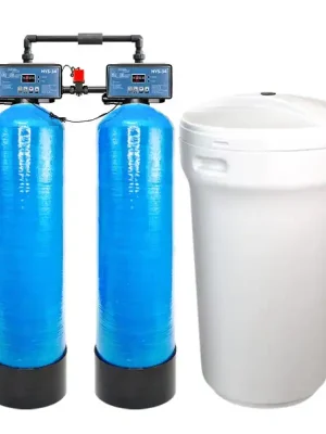 Dvojitý průmyslový změkčovač vody HydroSoft 400D2/HYS1 1" Poslední Šance